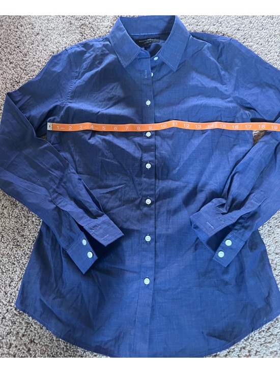 Banana Republic Blue Long-Sleeve Button Shirt - Picture 2 of 4